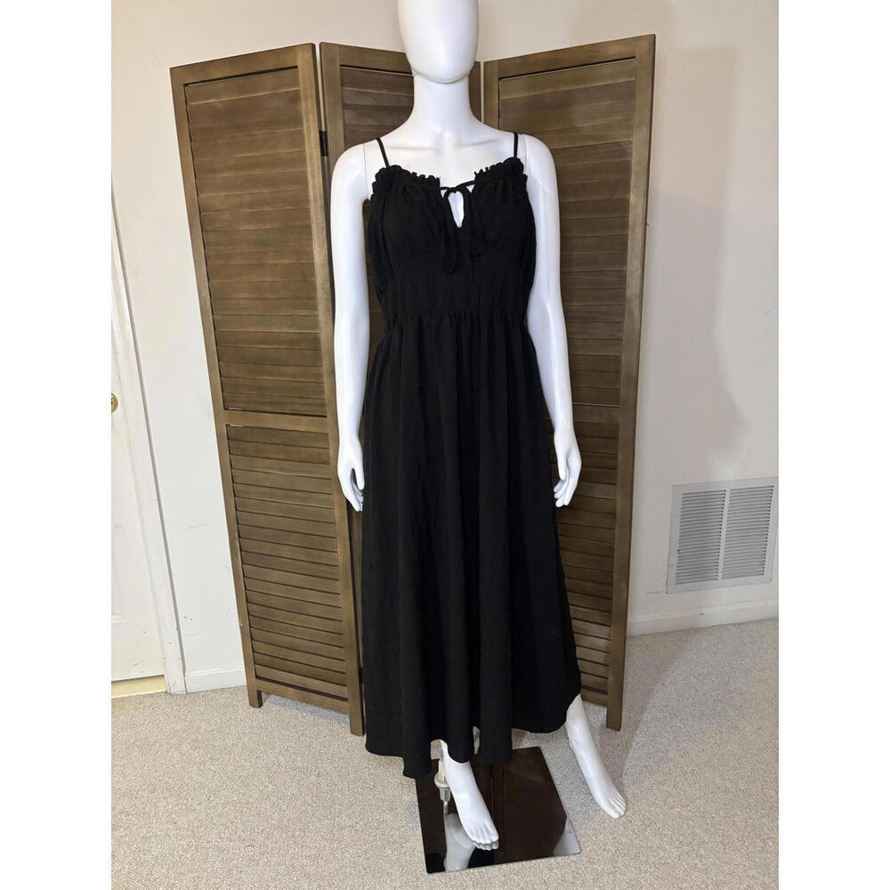 Black Plus-Size Midi Dress